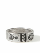 Peyote Bird - Maquise Engraved Sterling Silver Ring - Silver