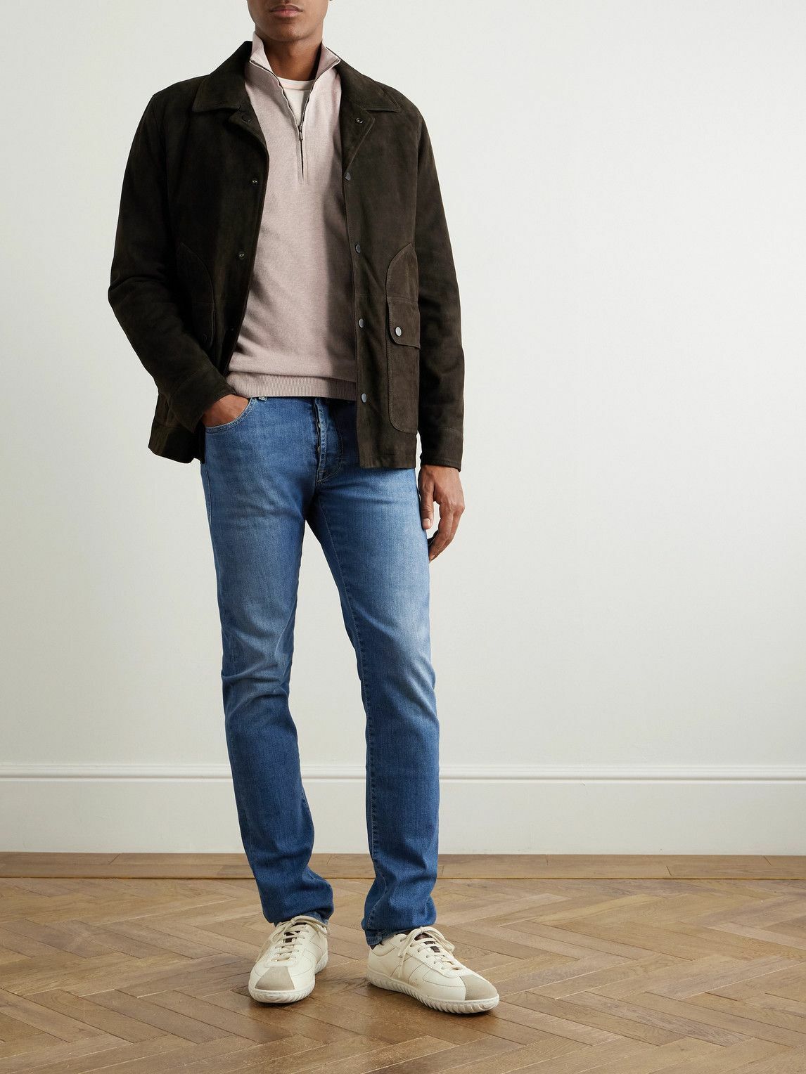 Incotex - Blue Division Slim-Fit Straight-Leg Jeans - Blue
