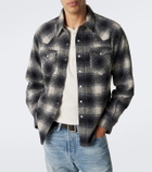 RRL Plaid wool-blend flannel shirt