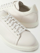 Brunello Cucinelli - Full-Grain Leather Sneakers - White