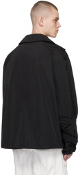 Dries Van Noten Black Velcro Tab Jacket