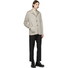 Harris Wharf London Beige Linen Overshirt Jacket