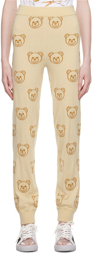 Photo: Moschino Off-White Teddy Bear Lounge Pants