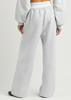Alexanderwang.t Logo Layered Cotton Sweatpants Light Grey