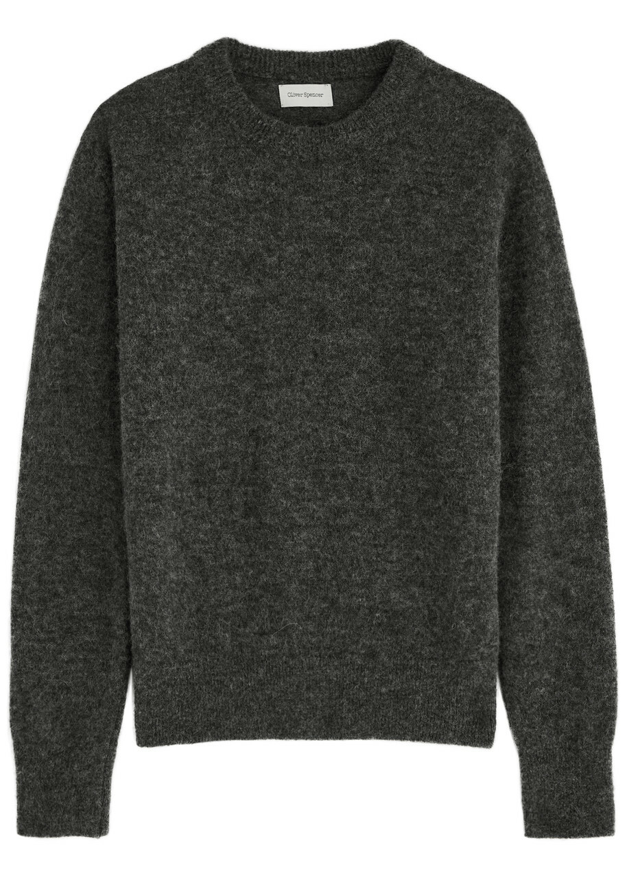 Oliver Spencer Blenheim Alpaca-blend Jumper Grey