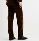Favourbrook - Windsor Cotton-Velvet Suit Trousers - Brown