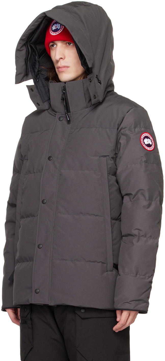 Canada Goose Gray Wyndham Down Jacket