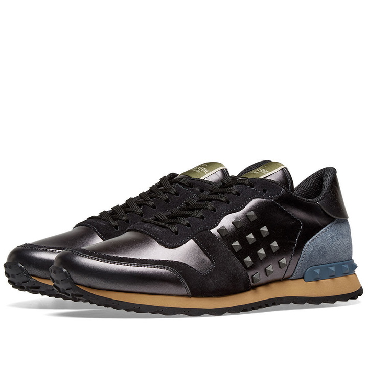 Photo: Valentino Rockrunner Sneaker Dark Grey & Navy