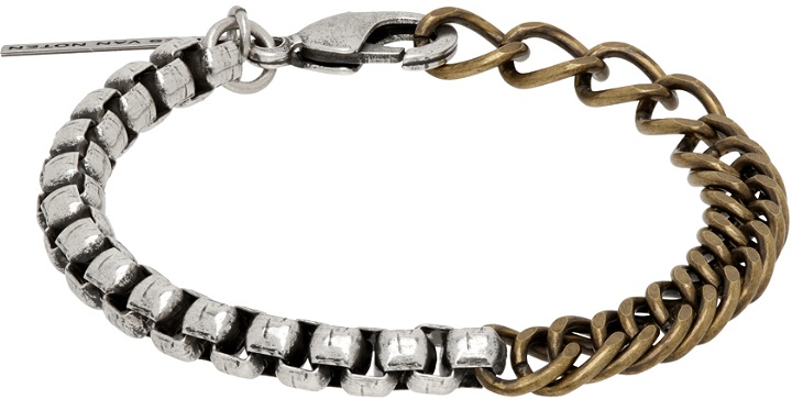 Photo: Dries Van Noten Silver & Gold Chain Bracelet