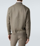 Kiton Linen bomber jacket
