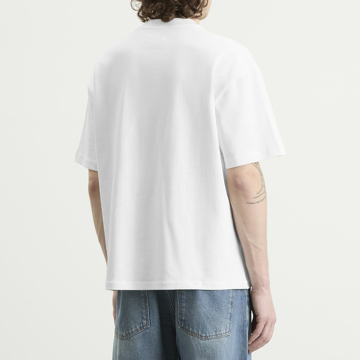 ANNIE HOOD Men's College Arch T-Shirt in White
