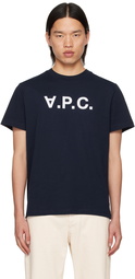 A.P.C. Navy Standard Grand 'V.P.C.' T-Shirt