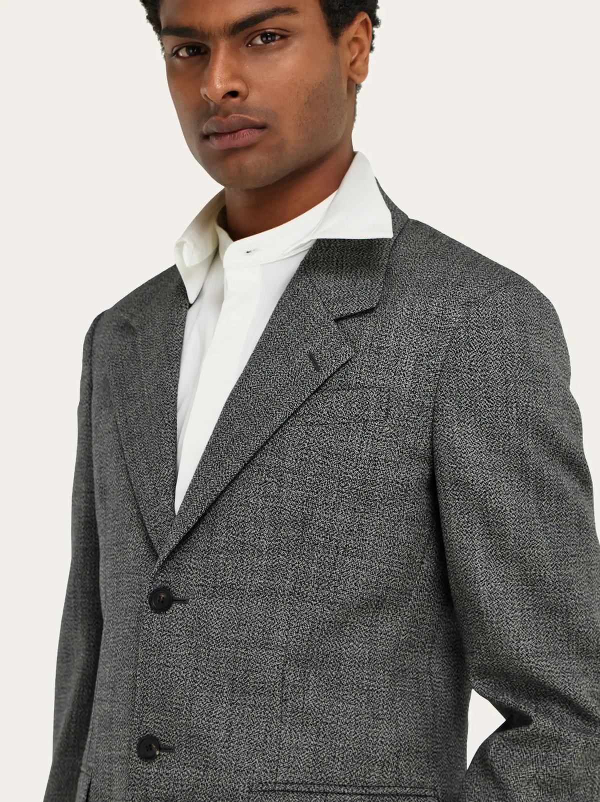 Ferragamo Mens Single breasted blazer in Grey