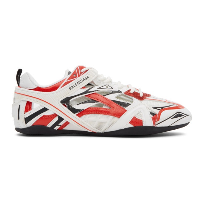 Photo: Balenciaga Red and White Drive Sneakers