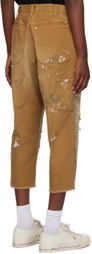 kolor Tan Distressed Jeans