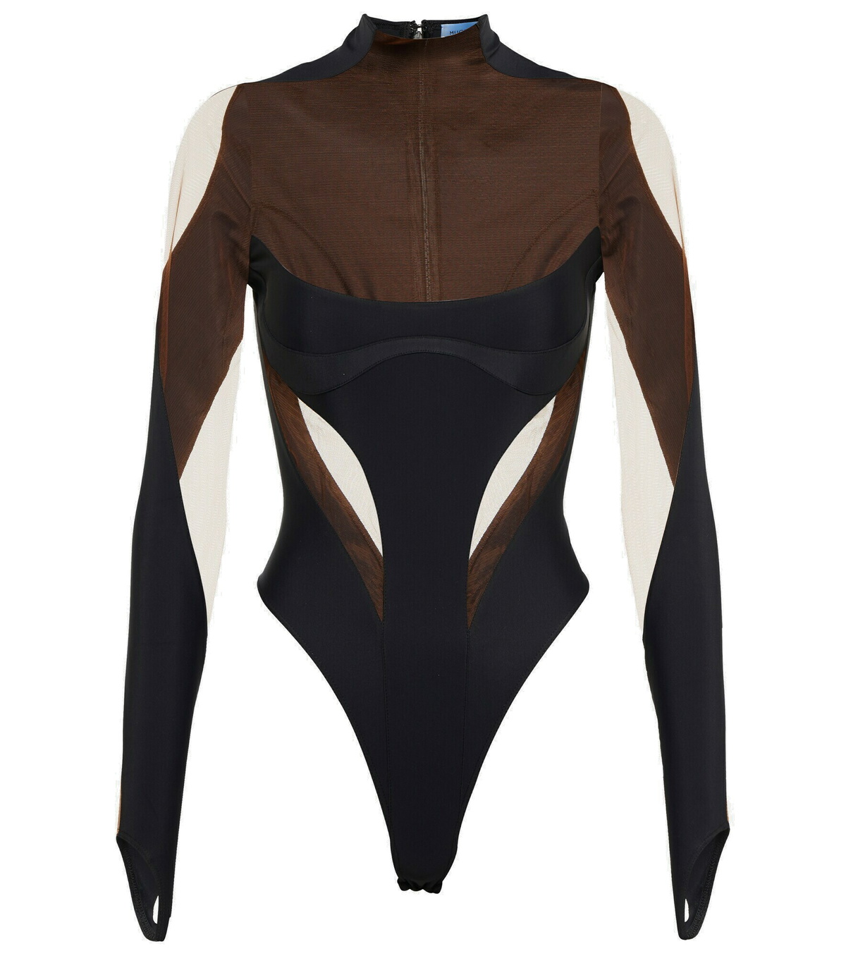 Mugler - Paneled bodysuit Mugler