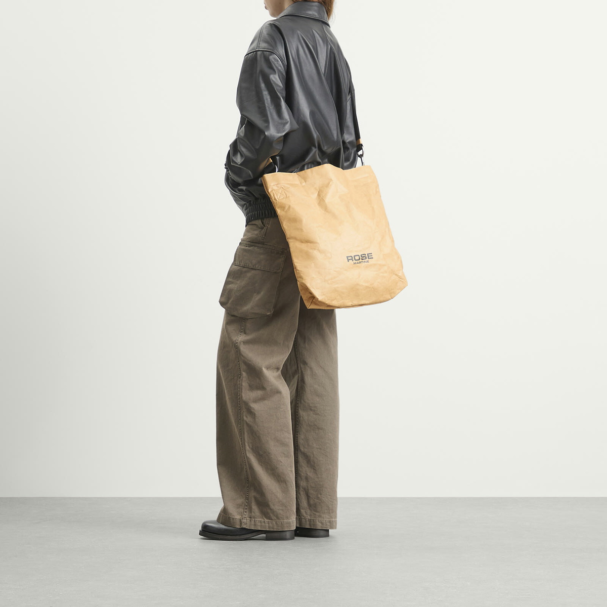 Martine Rose Women's Foldable Small Bag in Beige 