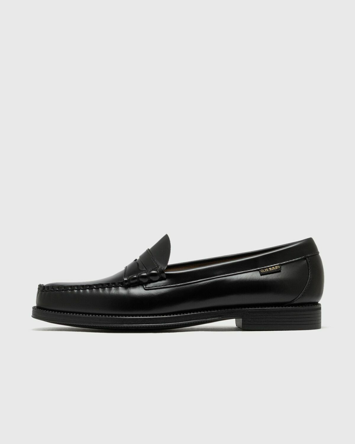G H Bass EASY WEEJUN Larson Flag Black Mens Casual Shoe