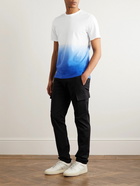 Theory - Dip-Dyed Cotton-Jersey T-Shirt - Blue