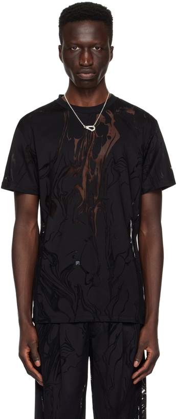 Photo: LGN Louis Gabriel Nouchi Black Marbled T-Shirt