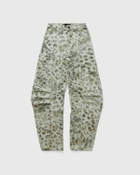 ROTATE Birger Christensen Printed Denim Cargo Pants Grey Womens Casual Pant