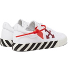 Off-White - Suede-Trimmed Canvas Sneakers - White