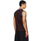 Dries Van Noten Brugundy Cotton Tank Top