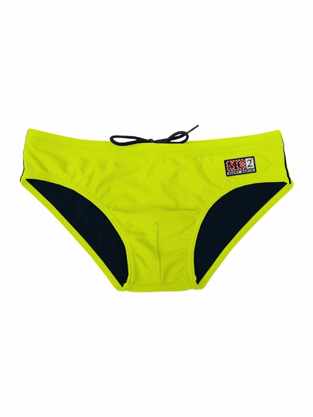 Photo: MC2 Saint Barth Man Fluo Yellow Swim Briefs