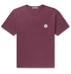 Nudie Jeans - Uno Logo-Appliquéd Organic Cotton-Jersey T-Shirt - Burgundy