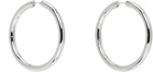 Laura Lombardi Silver Large Seamless Hoop Earrings