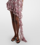 Bananhot Zoe floral ruffled asymmetric minidress