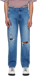 Needles Blue Straight-Leg Jeans