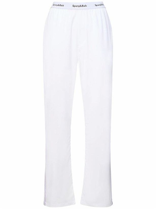 Photo: SPORTY & RICH - Serif Logo Pajama Pants