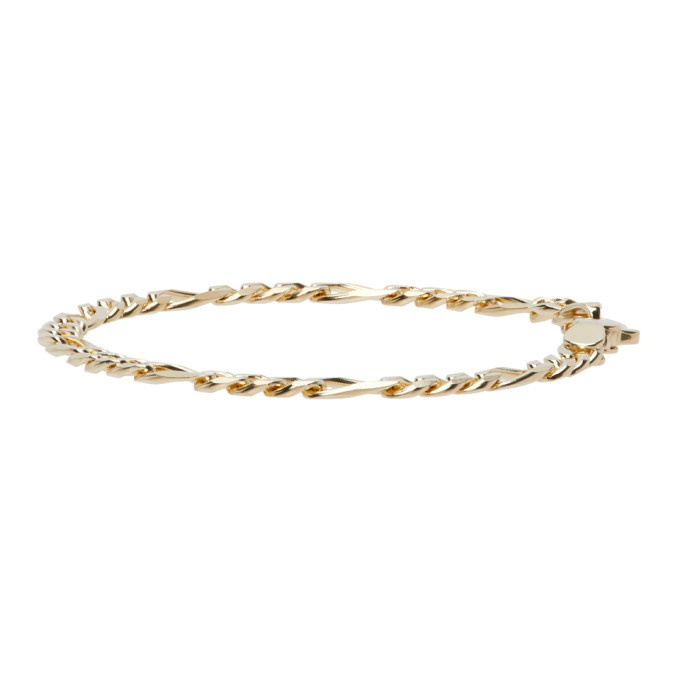 Tom Wood Gold Thick Figaro Bracelet Tom Wood