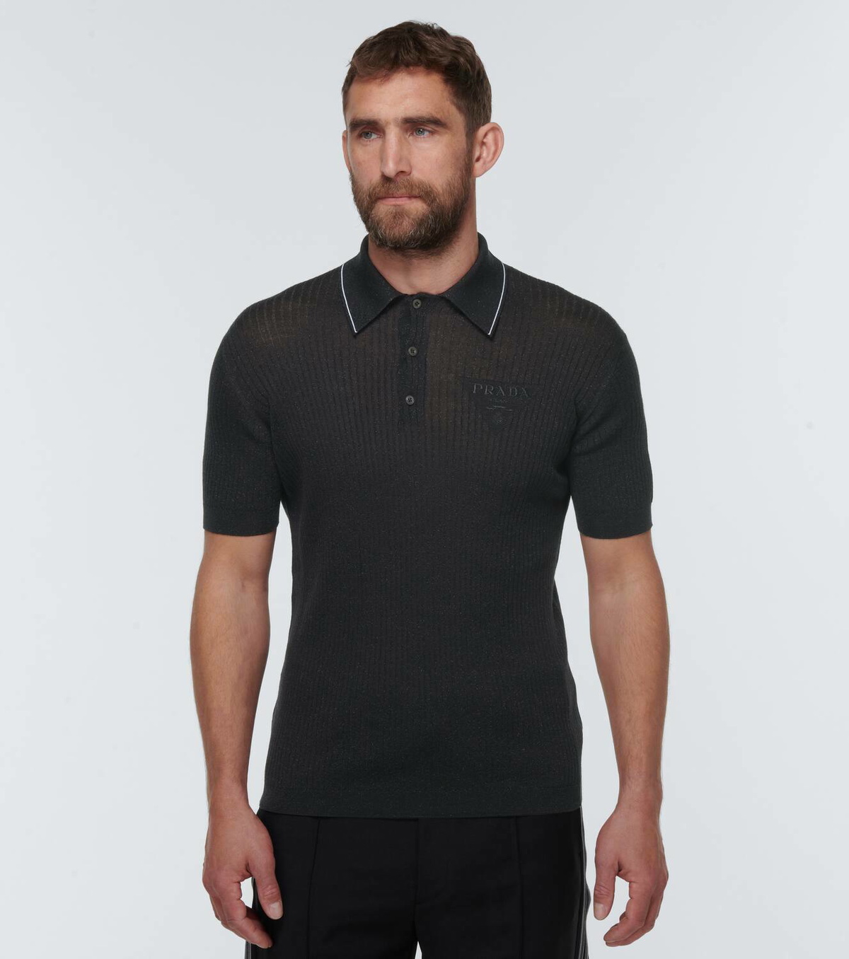 トップス archive PRADA KNIT POLO SHIRT BLACK トップス archive PRADA KNIT POLO SHIRT BLACK トップス archive