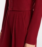 Leset Lauren cropped jersey cardigan