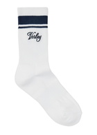 Varley Lamar Embroidered Jersey Socks White