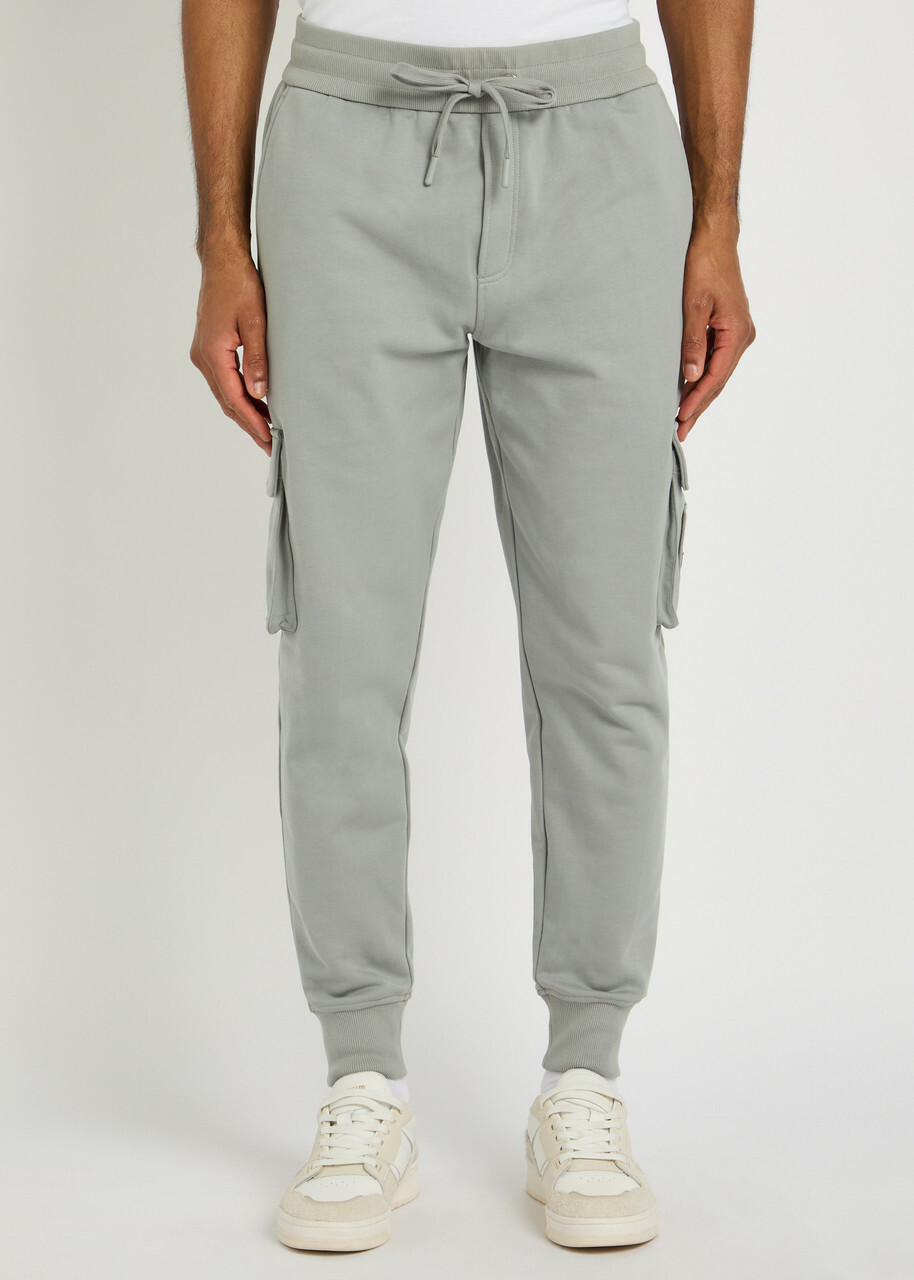 Moose Knuckles Hartsfield Tapered-leg Cotton Cargo Sweatpants Grey