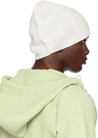 HOMME PLISSÉ ISSEY MIYAKE White Blooming Beanie