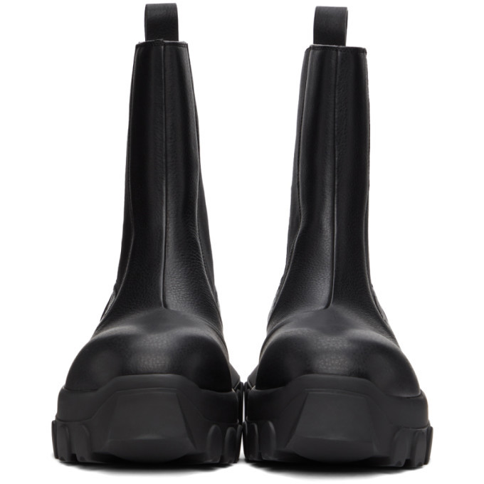 Rick Owens Black Beetle Bozo Tractor Boots Rick Owens