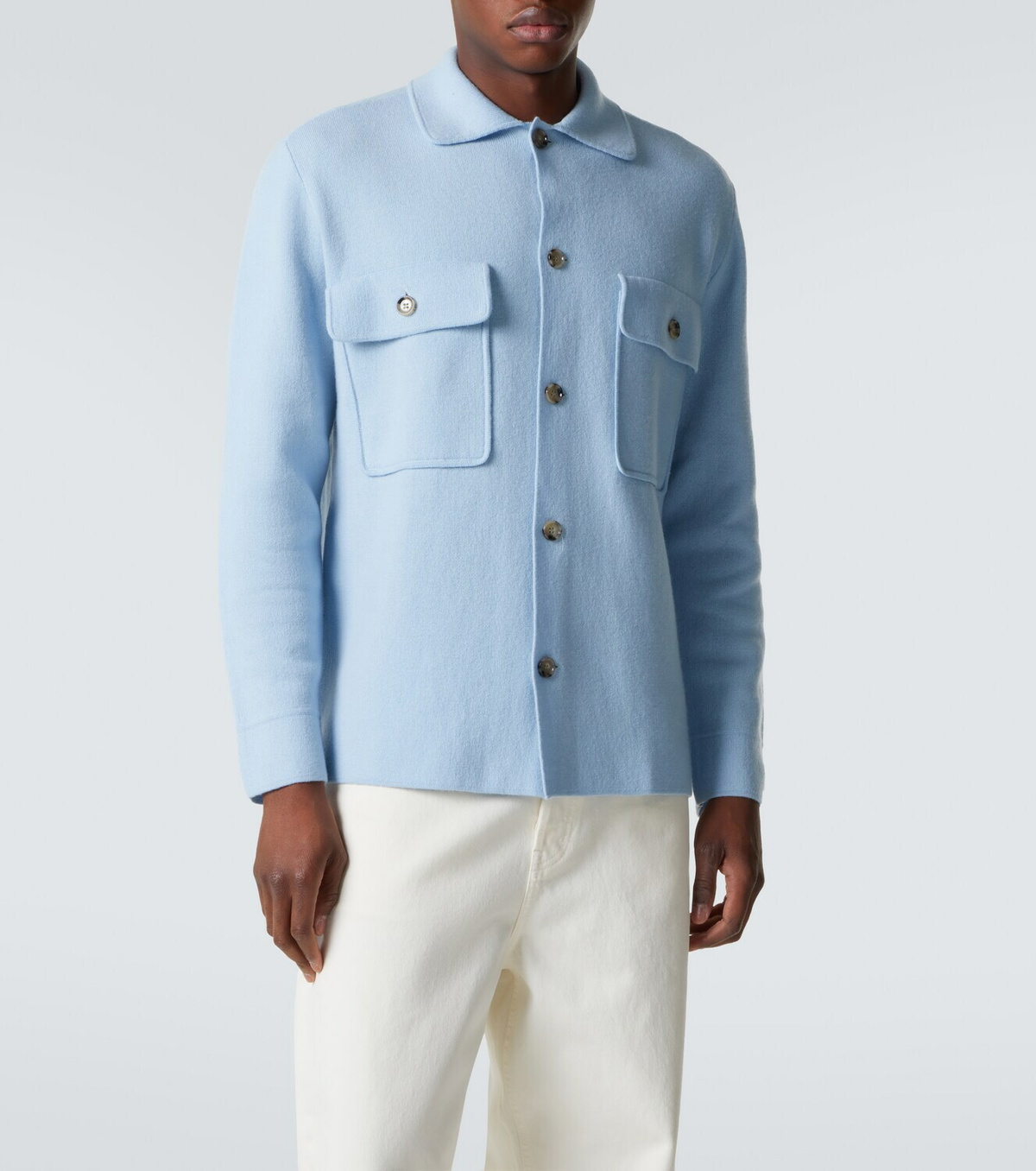 Allude Wool and cashmere overshirt