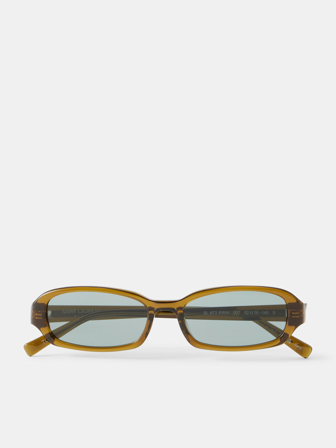 SAINT LAURENT - SL 872 ERIN Square-Frame Acetate Sunglasses - Brown