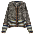 Story mfg. Men's Hand Knit Root Cardigan in Oakmoss