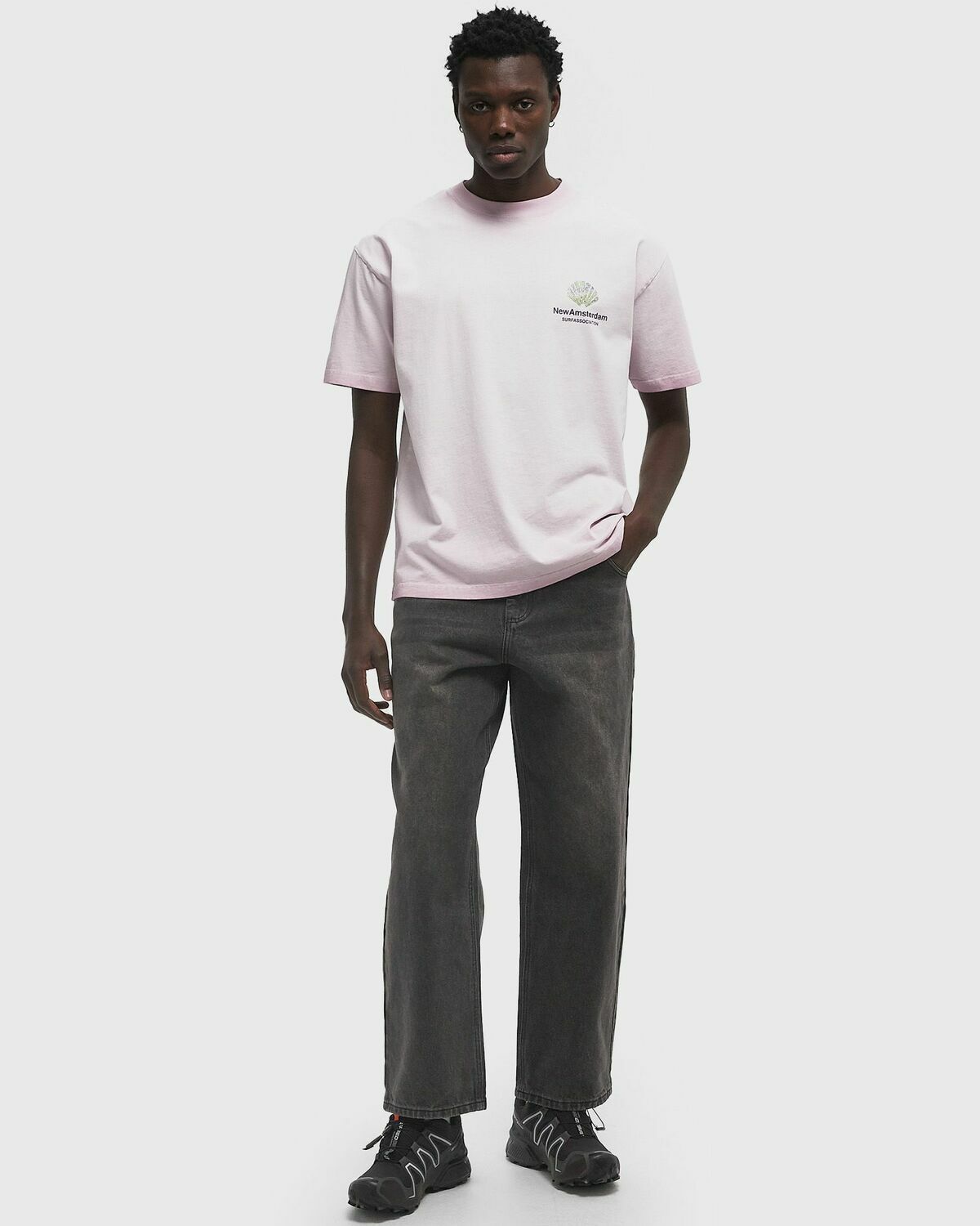 New Amsterdam TALL GRASS TEE pink Mens Shortsleefe