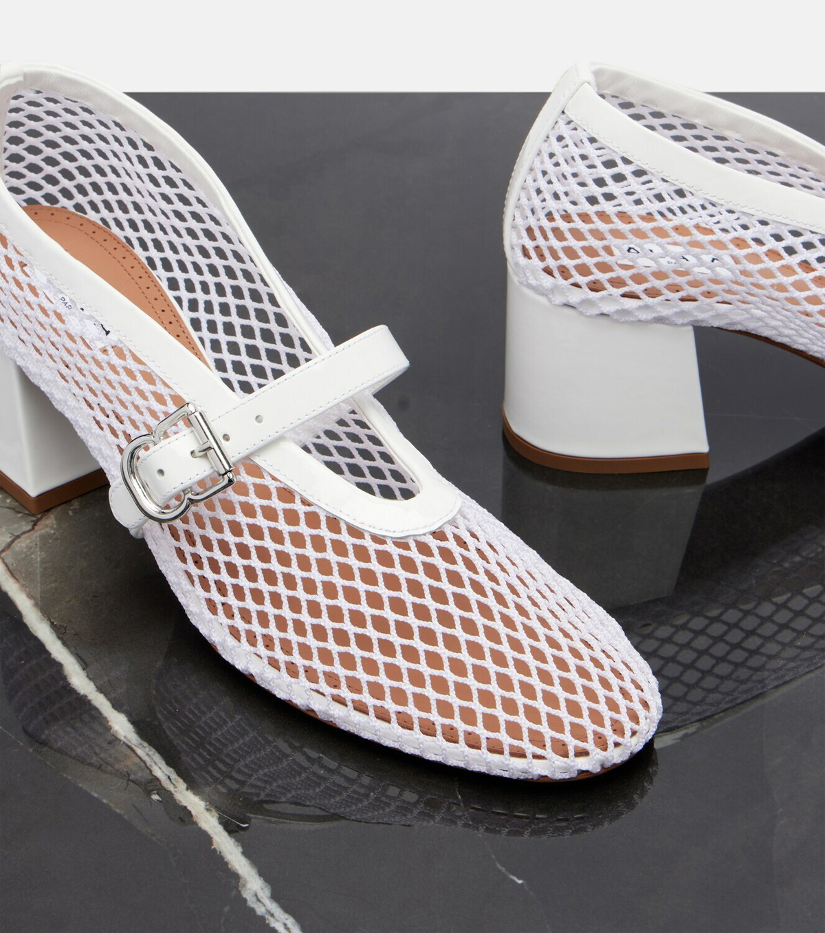 Alaïa Babies mesh Mary Jane pumps
