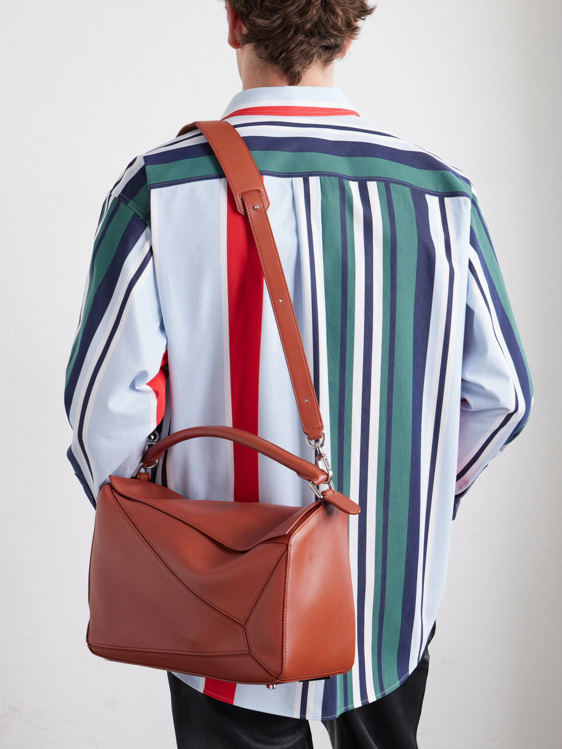 LOEWE - Puzzle Featherlight Large Leather Messenger Bag