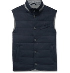 THOM SWEENEY - Quilted Wool and Cashmere-Blend Gilet - Blue