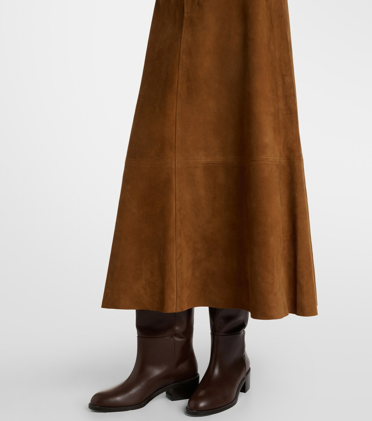 Citizens of Humanity Cassia suede midi skirt
