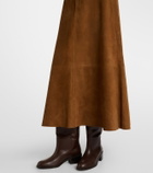 Citizens of Humanity Cassia suede midi skirt