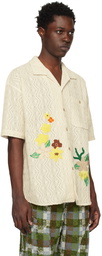 Andersson Bell White Floral Shirt